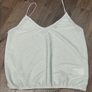 Express White Shimmer Camisole